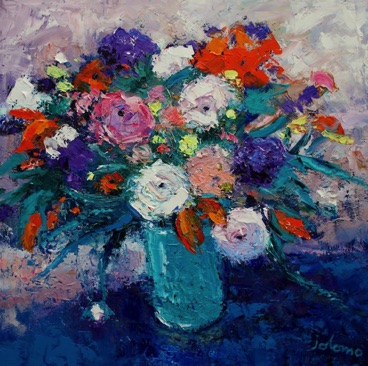 Ranunculus and Mixed Flowers 24x24 Ranunculus and Mixed Flowers 24x24
